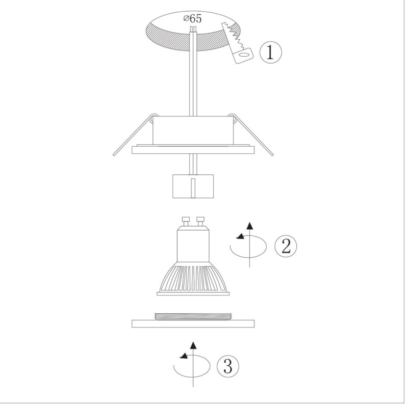 Foco moderno de metal blanco Steinhauer Pelite spot - Imagen 7