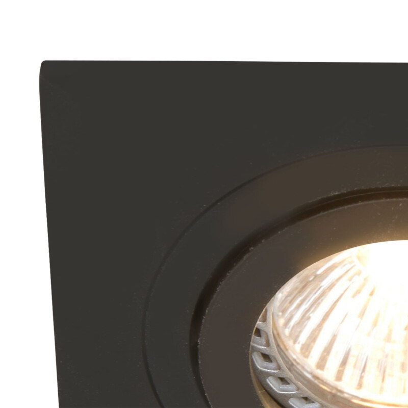 Foco empotrable cuadrado negro Mexlite Square - Imagen 3
