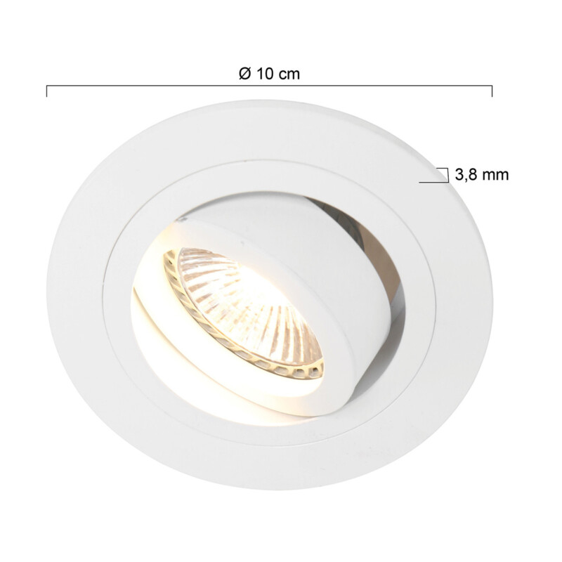 Foco empotrable redondo blanco Mexlite Round - Imagen 6