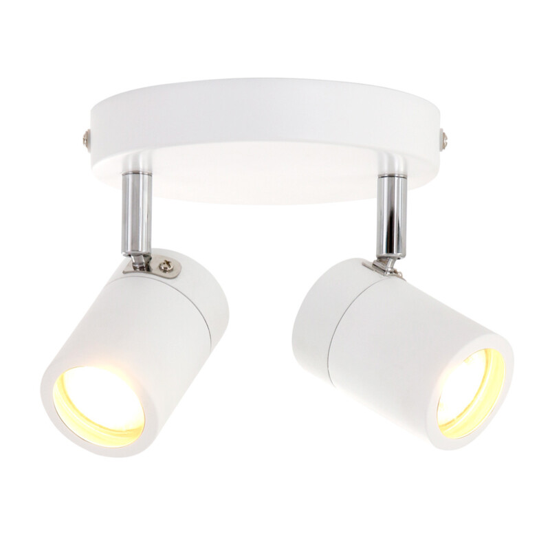 Foco moderno de metal blanco Mexlite Upround LED - Imagen 12
