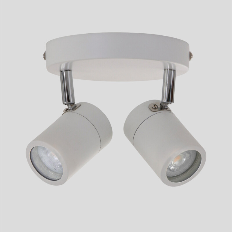 Foco moderno de metal blanco Mexlite Upround LED - Imagen 13