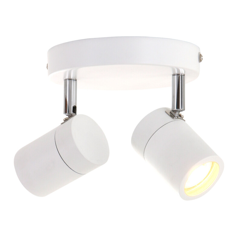 Foco moderno de metal blanco Mexlite Upround LED - Imagen 2