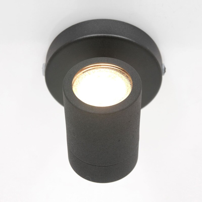 Foco moderno de metal negro Mexlite Upround LED - Imagen 10
