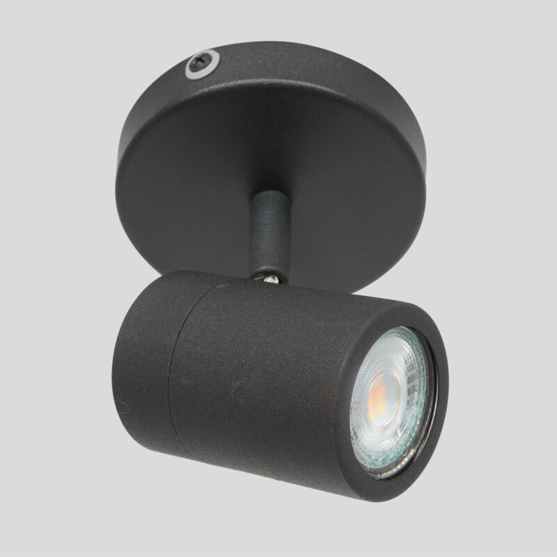 Foco moderno de metal negro Mexlite Upround LED - Imagen 17