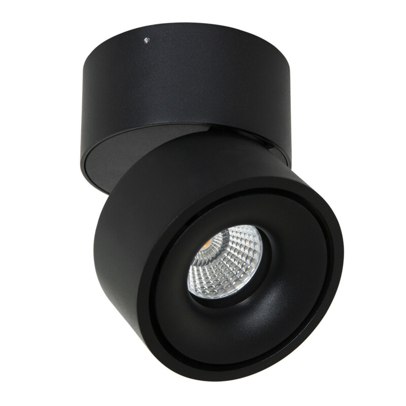 Foco moderno de metal y plástico negro Mexlite Fez Black - Imagen 2