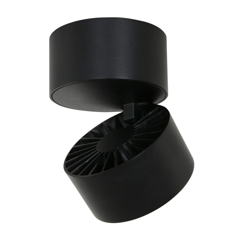Foco moderno de metal y plástico negro Mexlite Fez Black - Imagen 5