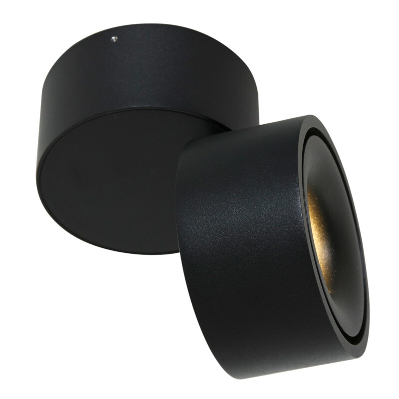 Foco moderno de metal y plástico negro Mexlite Fez Black - Imagen 6