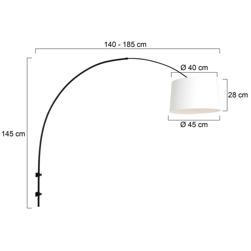Lámpara ajustable pared Steinhauer Sparkled light blanco y negro - Imagen 6