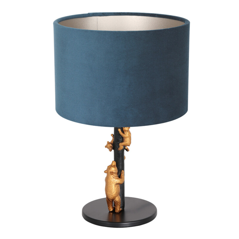 Lámpara azul de mesa con osos Anne Light & Home - Imagen 2