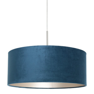 lampara-azul-de-techo-steinhauer-sparkled-light-acero-8247st