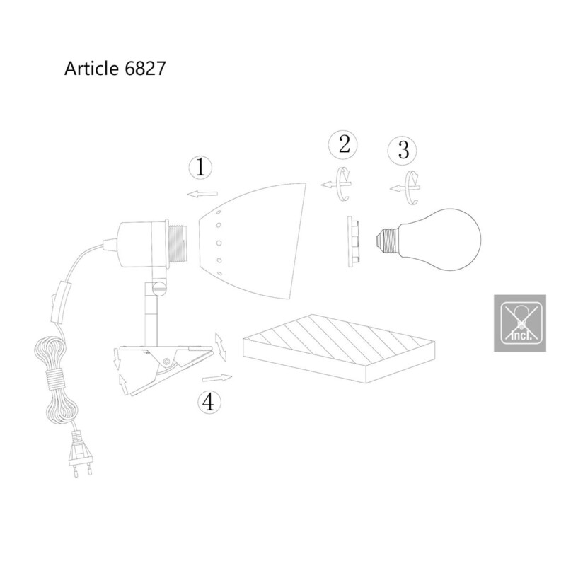 Lámpara de pared industrial negra con foco ajustable Steinhauer Spring - Imagen 9