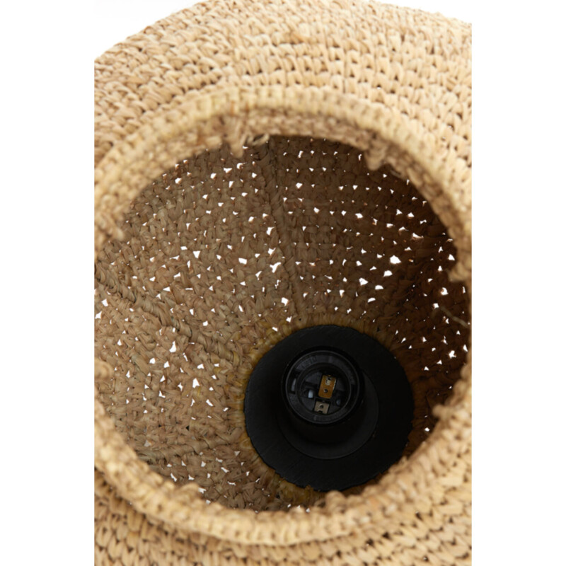 Lámpara colgante beige natural de malla fina Light and Living Coryp - Imagen 5