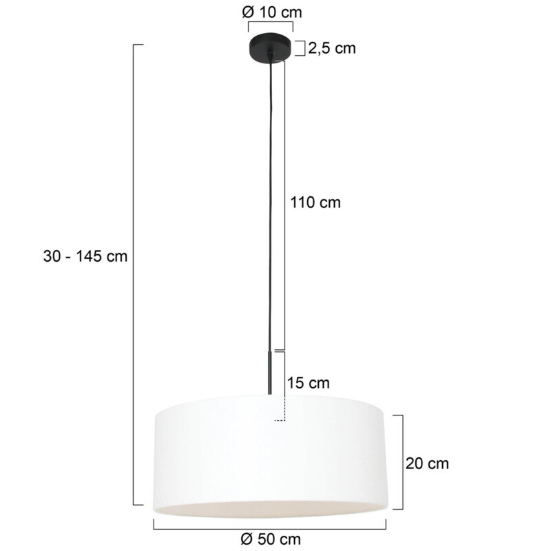 Lámpara colgante blanco Steinhauer Sparkled Light - Imagen 6
