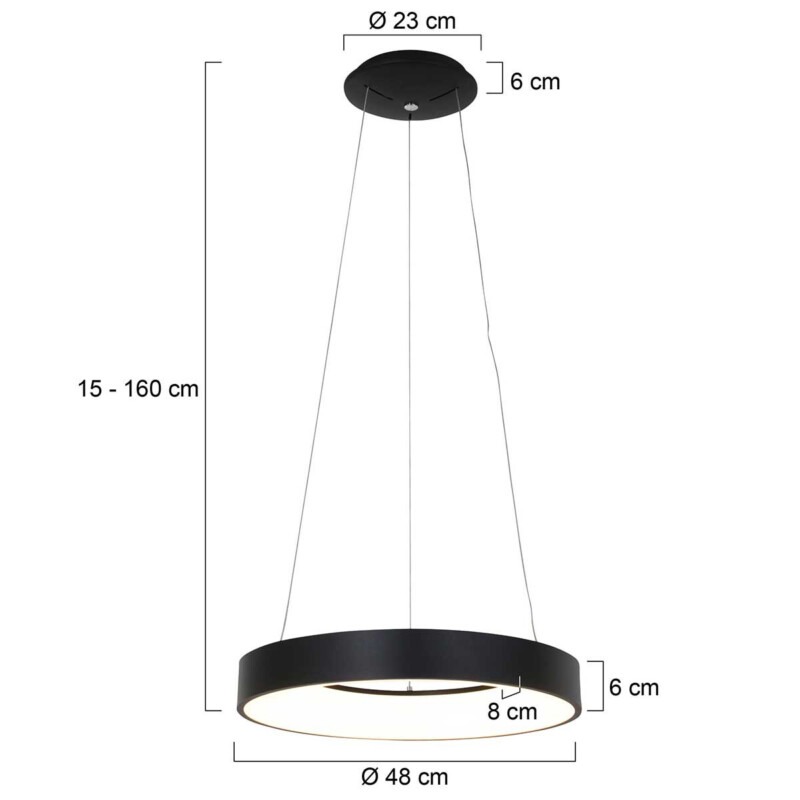 Lámpara colgante circular Steinhauer Ringlede - Imagen 8