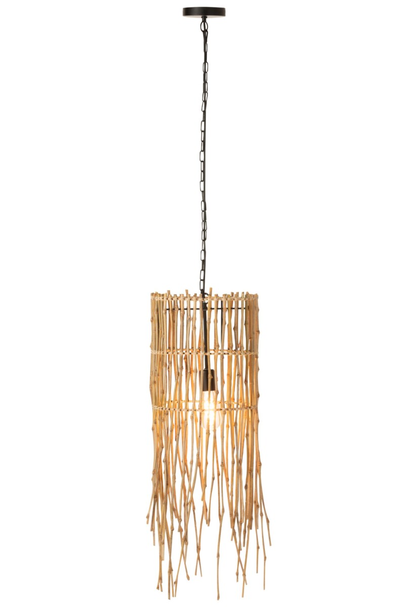 Lámpara colgante clásica de madera beige Jolipa Jasper - Imagen 3