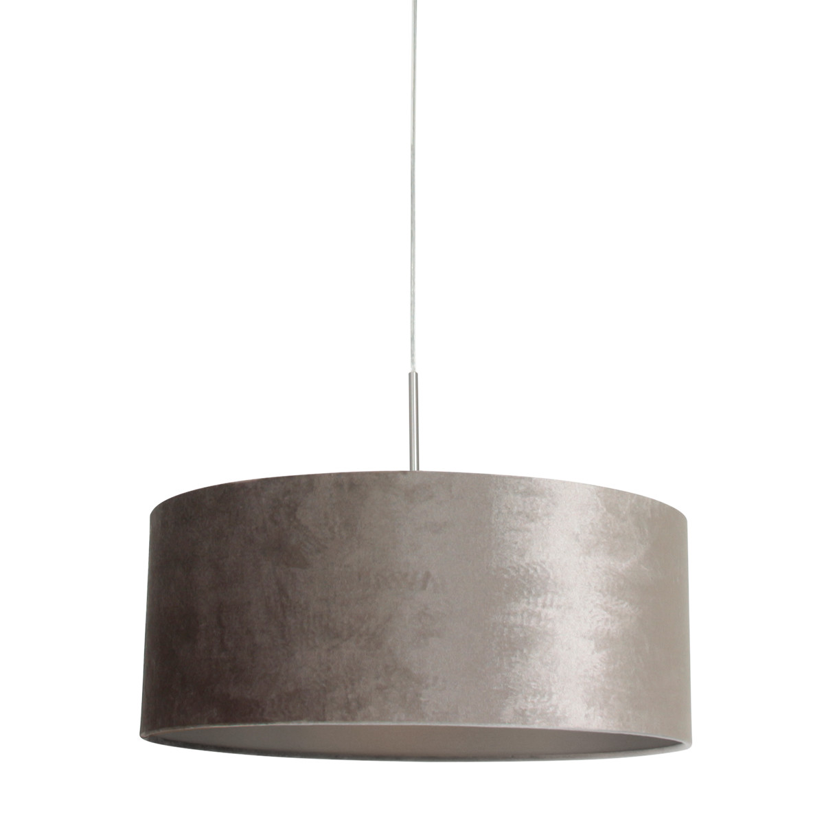 Lámpara colgante con pantalla plateada Steinhauer Sparkled light acero y plateado