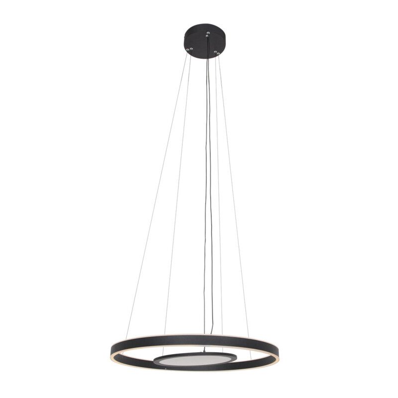 Lámpara colgante de metal negro moderna Steinhauer Ringlux - Imagen 15