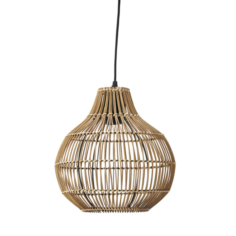 Lámpara colgante de ratán natural en forma de esfera Light and Living Pacino - Imagen 2