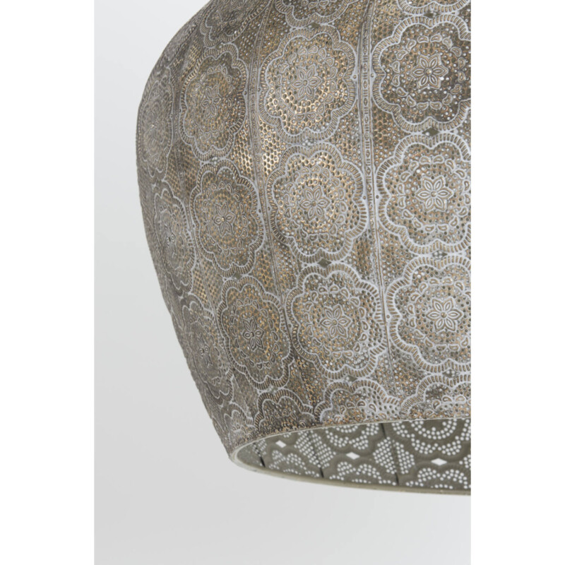 Lámpara colgante dorada oriental con motivo floral Light and Living Emine - Imagen 4