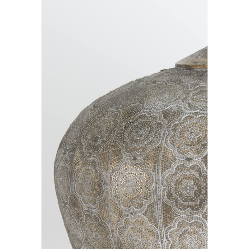 Lámpara colgante dorada oriental con motivo floral Light and Living Emine - Imagen 5
