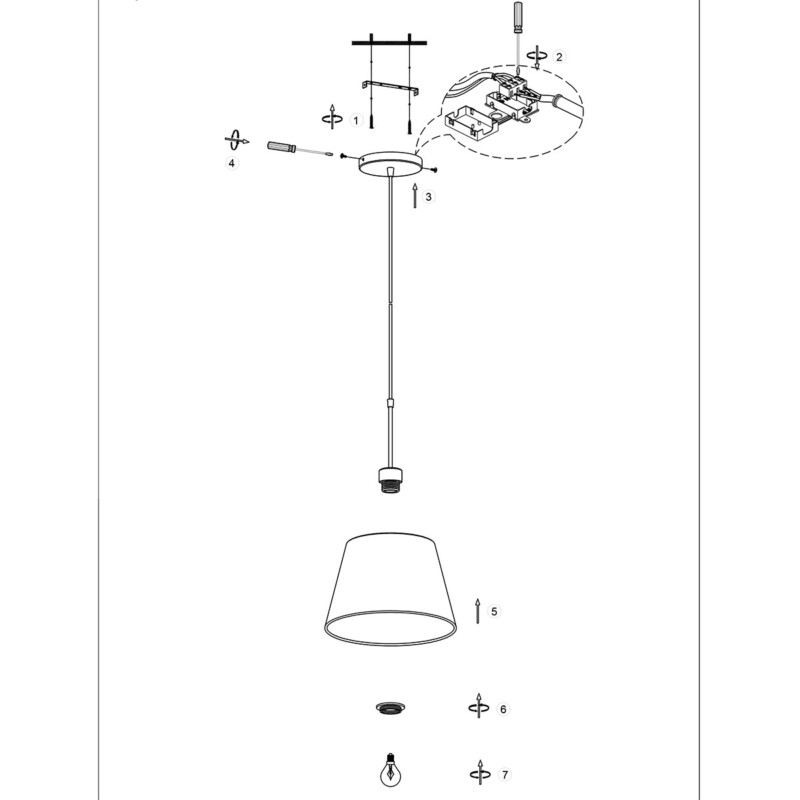 Lámpara colgante extensible Steinhauer Stresa 50cm - Imagen 8