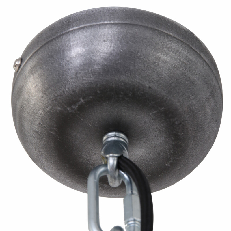 Lámpara colgante robusta de metal/cristal marrón en forma de cúpula Steinhauer Bikkel - Imagen 11
