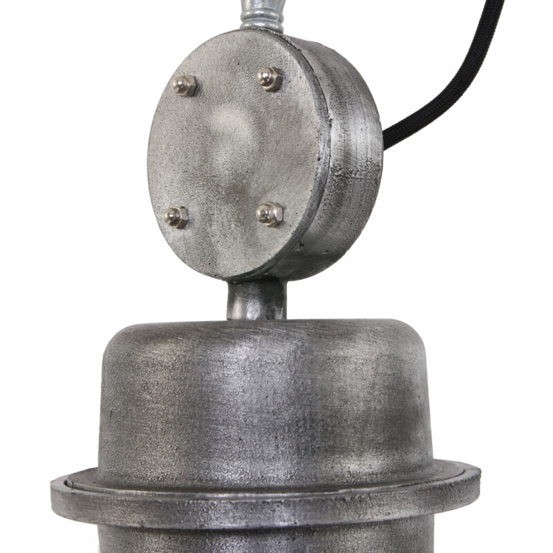 Lámpara colgante robusta de metal/cristal marrón en forma de cúpula Steinhauer Bikkel - Imagen 5