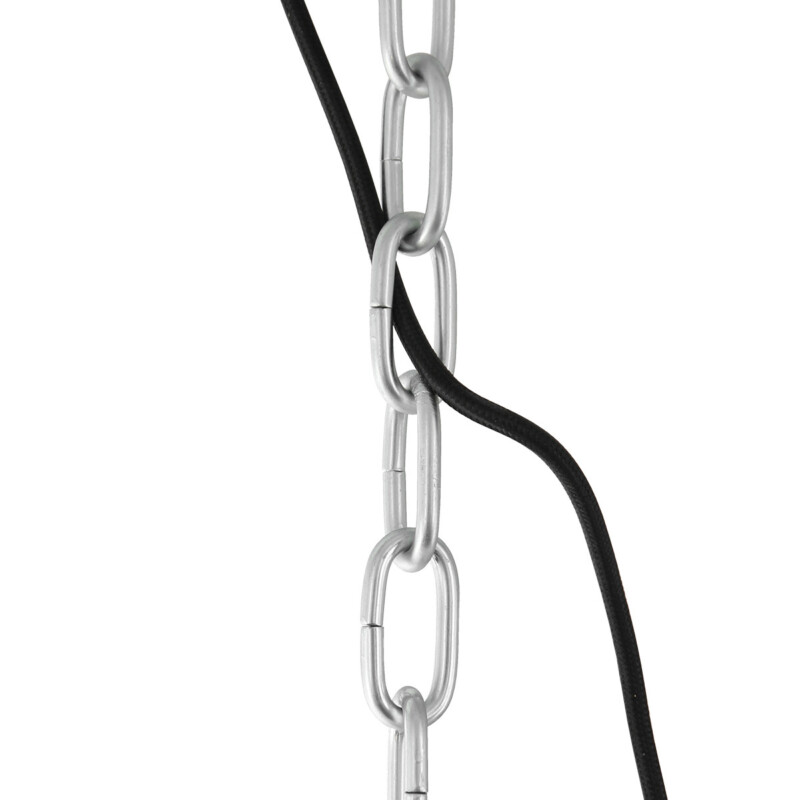 Lámpara colgante industrial de metal negro Mexlite Gaeve - Imagen 14
