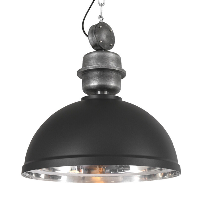 Lámpara colgante industrial de metal negro Mexlite Gaeve - Imagen 2