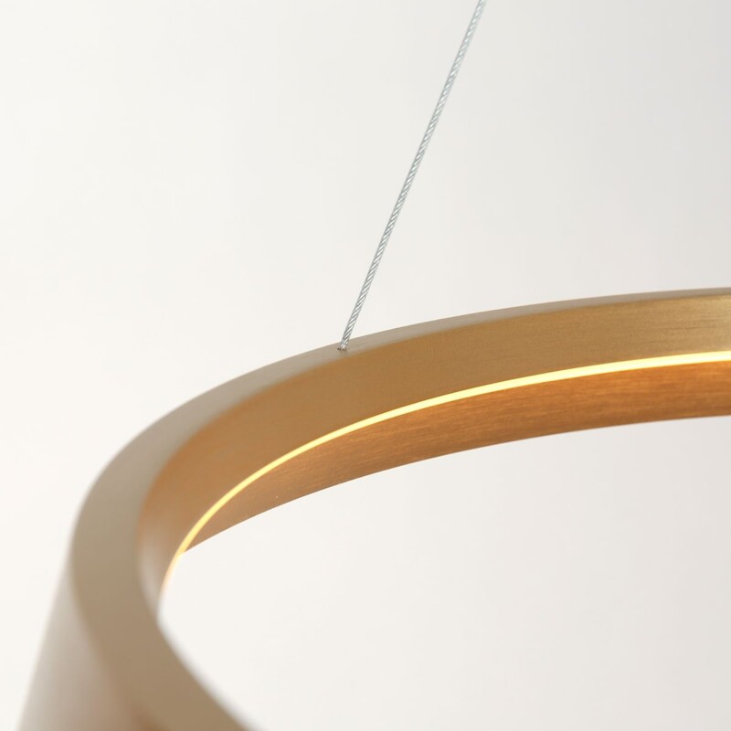 Lámpara Colgante LED Circular Dorada Steinhauer Ringlux dorado - Imagen 5