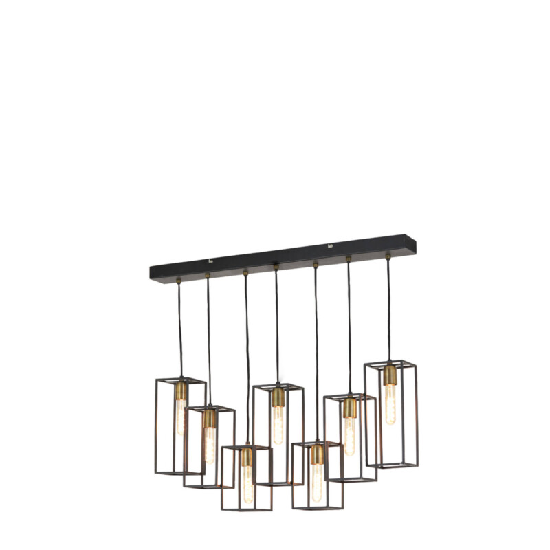 Lámpara colgante moderna dorada con siete puntos de luz Light and Living Marley - Imagen 4