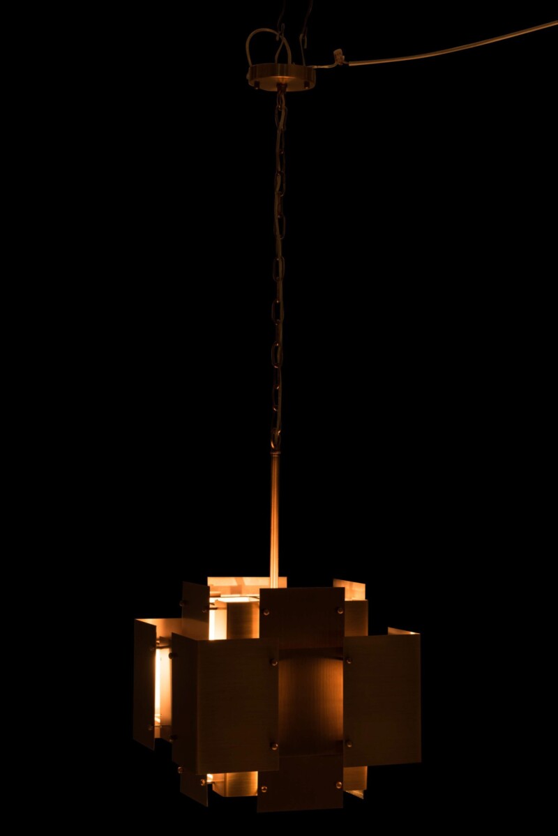 Lámpara colgante moderna dorada cúbica Jolipa Angel - Imagen 4
