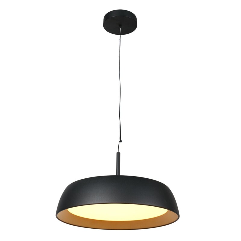 Lámpara Colgante Moderna Negra con Interior Dorado Steinhauer Mykty dorado y negro - Imagen 2