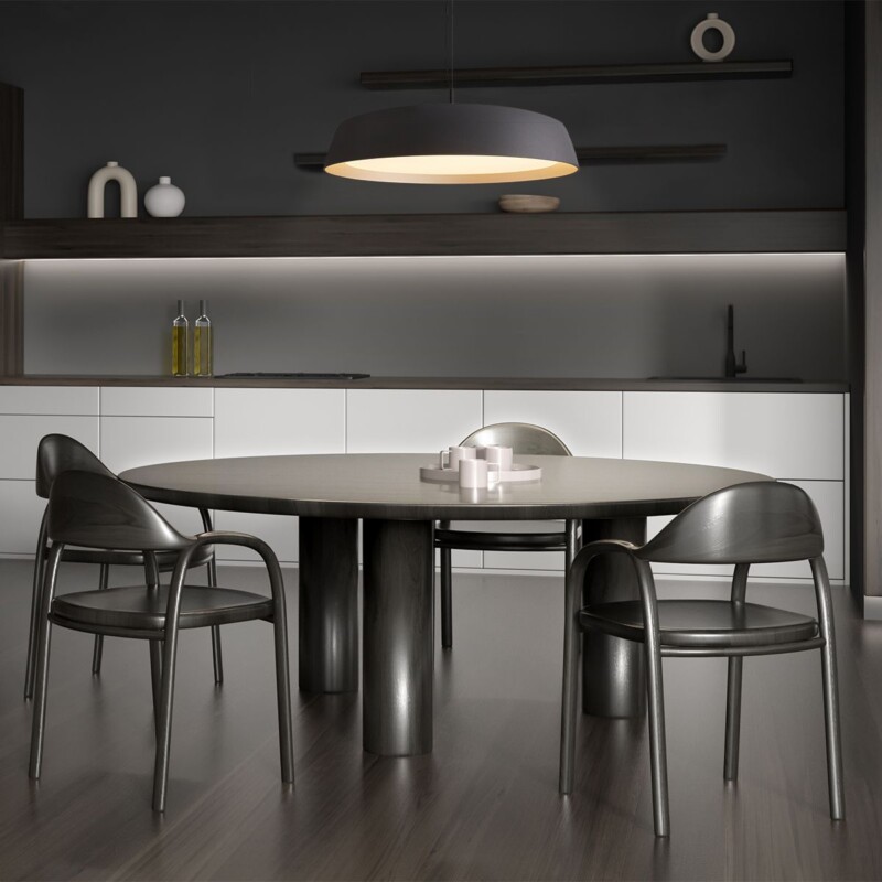 Lámpara Colgante Moderna Negra con Interior Dorado Steinhauer Mykty dorado y negro - Imagen 3