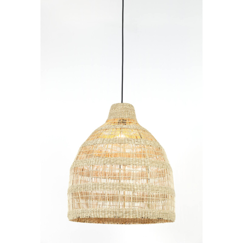 Lámpara colgante natural beige en forma de jaula de pájaro Light and Living Sagar - Imagen 8