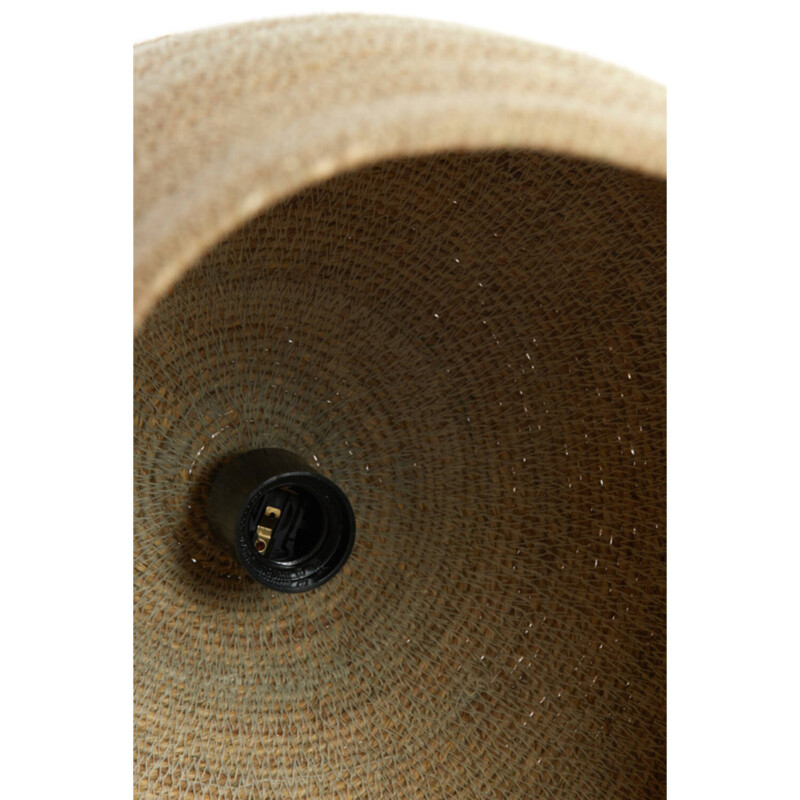 Lámpara colgante natural beige ovalada Light and Living Bolsena - Imagen 6