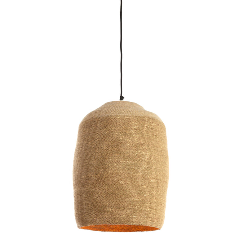 Lámpara colgante natural beige ovalada Light and Living Bolsena - Imagen 8