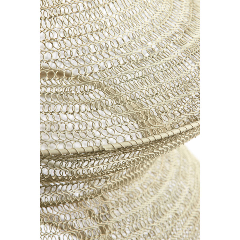 Lámpara colgante natural blanca de tela Light and Living Nakisha - Imagen 4