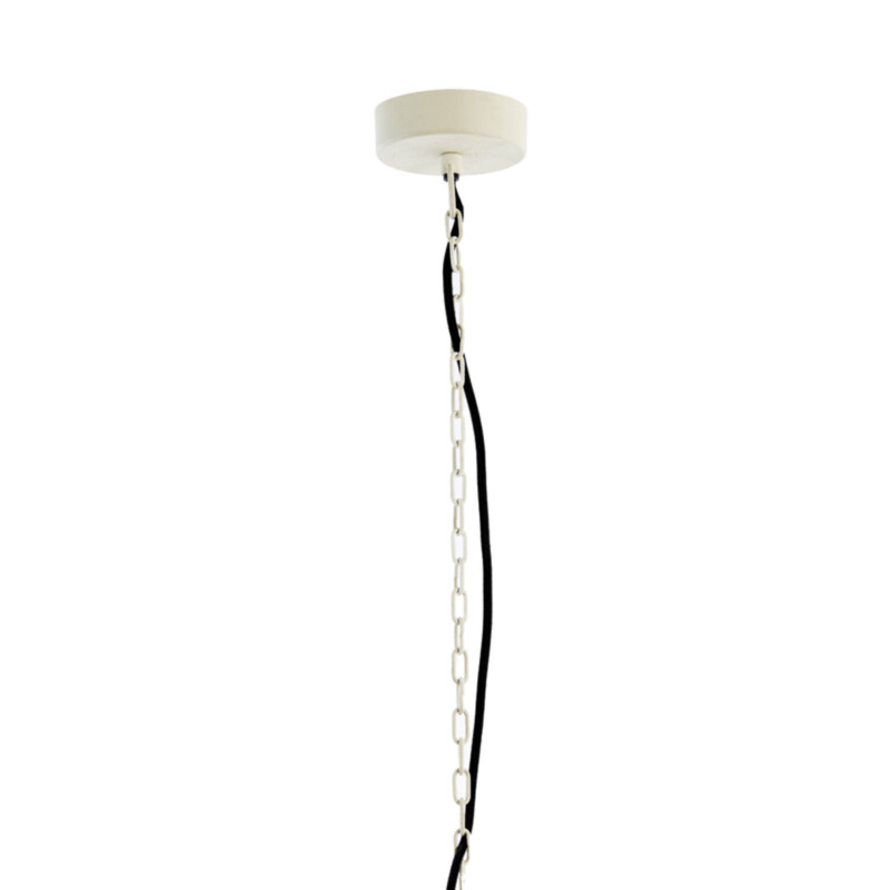 Lámpara colgante natural blanca de tela Light and Living Nakisha - Imagen 5