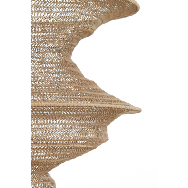 Lámpara colgante natural de tela beige Light and Living Nakisha - Imagen 4