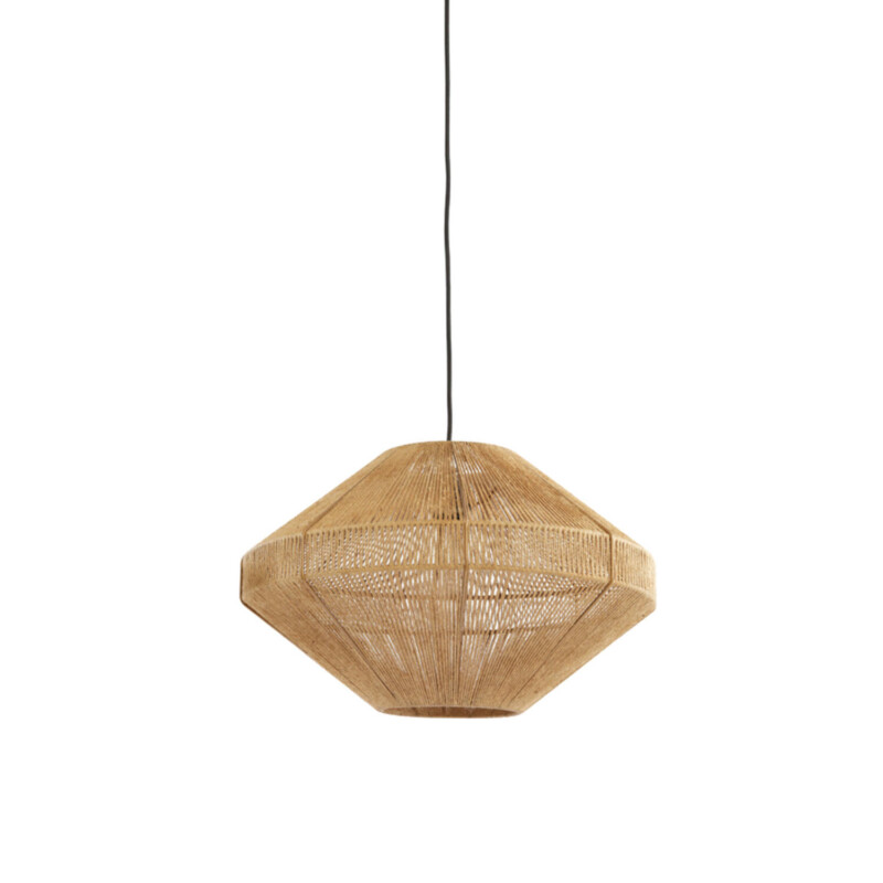 Lámpara colgante natural redonda beige Light and Living Mallow - Imagen 2