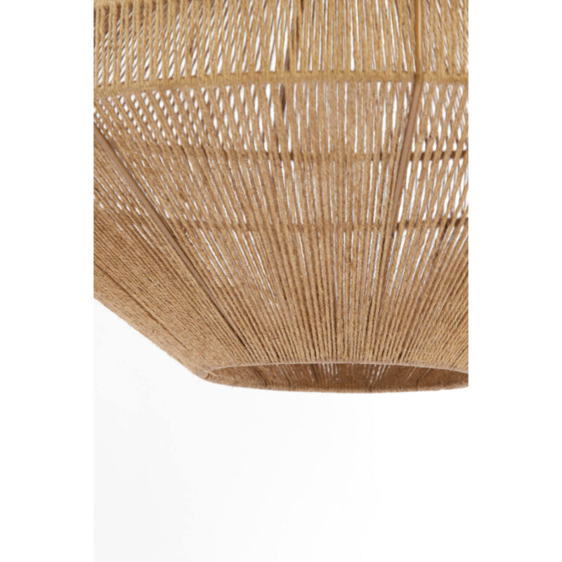 Lámpara colgante natural redonda beige Light and Living Mallow - Imagen 4
