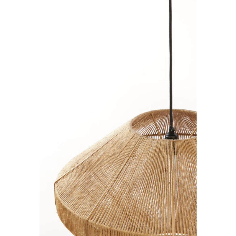 Lámpara colgante natural redonda beige Light and Living Mallow - Imagen 4