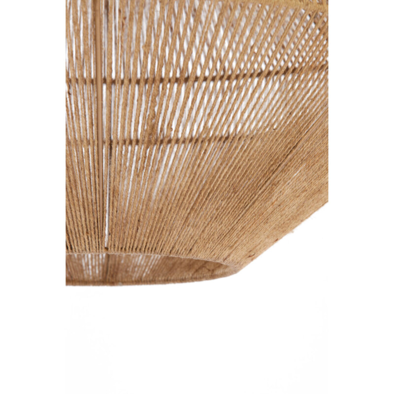 Lámpara colgante natural redonda beige Light and Living Mallow - Imagen 5