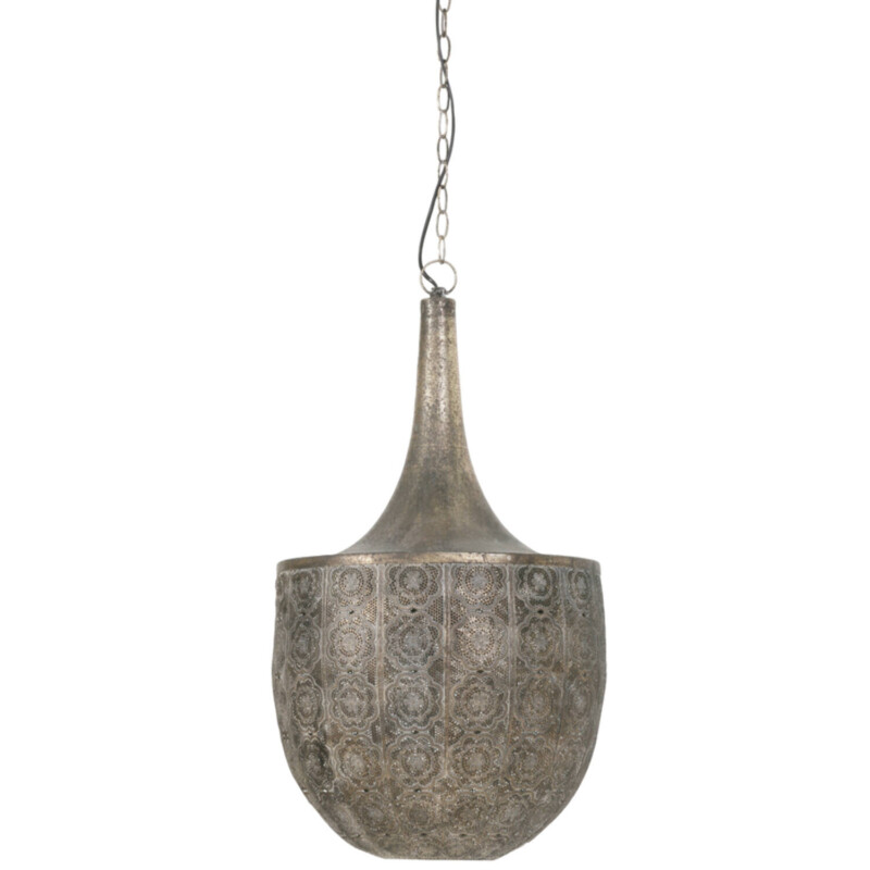 Lámpara colgante oriental dorada con flores perforadas Light and Living Tanya - Imagen 2