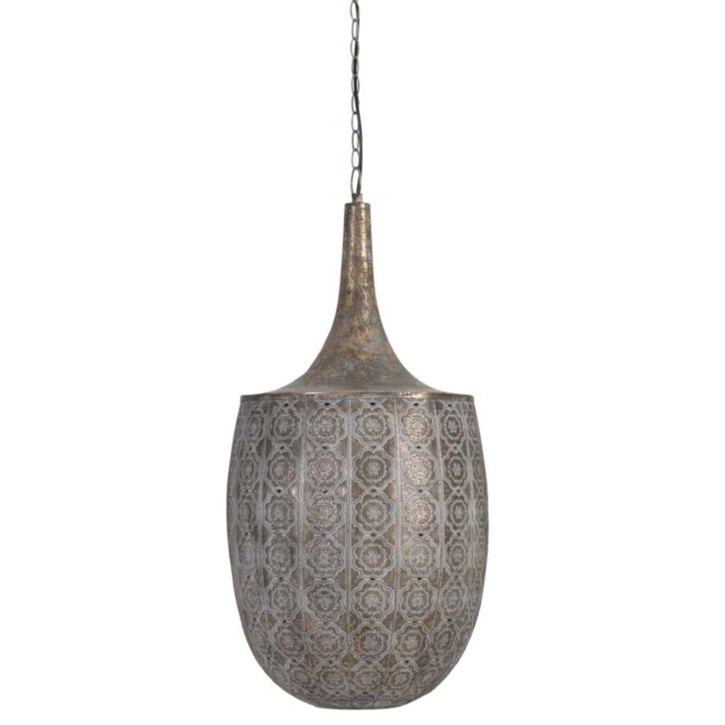 Lámpara colgante oriental dorada ovalada Light and Living Tanya - Imagen 2