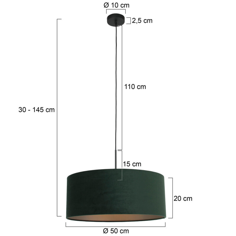 lampara-colgante-pantalla-terciopelo-steinhauer-sparkled-light-verde-y-negro-8156zw-6