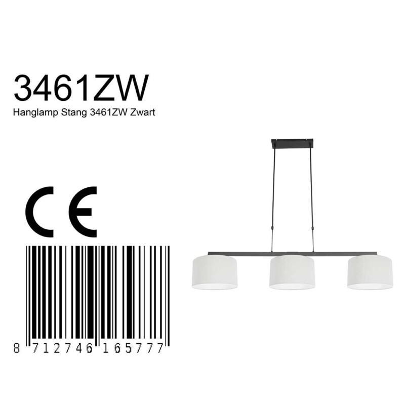 lampara-colgante-pantallas-blancas-steinhauer-stang-negro-3461zw-8