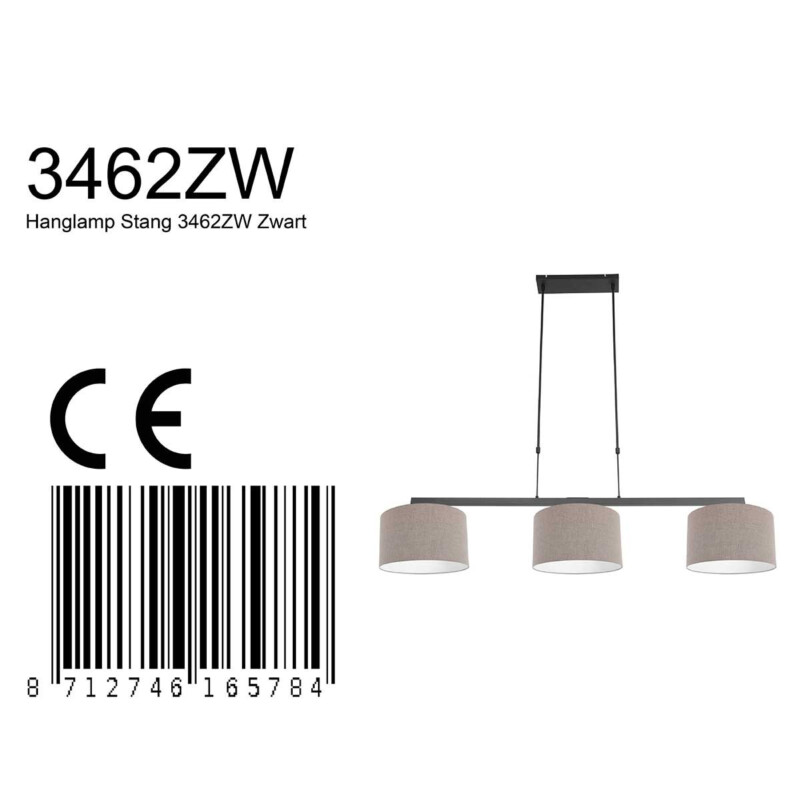 lampara-colgante-pantallas-lino-steinhauer-stang-gris-y-negro-3462zw-8