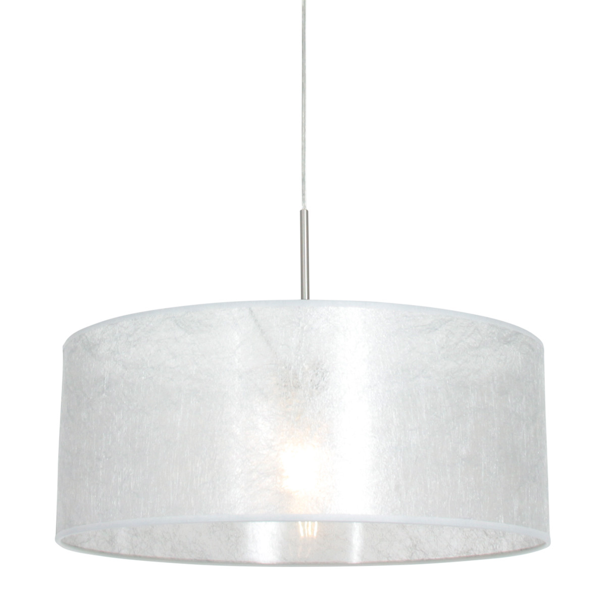 Lámpara colgante de metal plateado moderna Steinhauer Sparkled Light